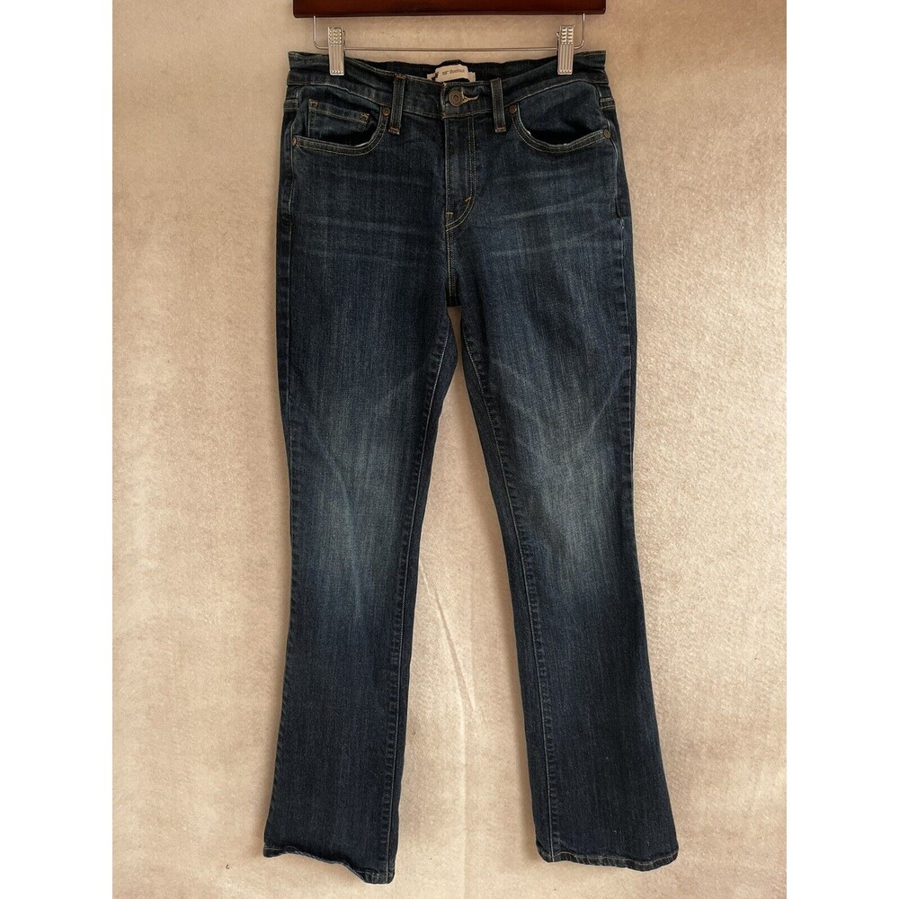 Levi's 515 Jeans Womens 6L Blue Mid-Rise Bootcut Denim Pants 30x31 pockets